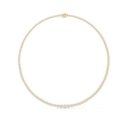 Prestige Flame Diamond Necklace | High Jewelry Bezel Chain | An Expression Of Supreme Elegance