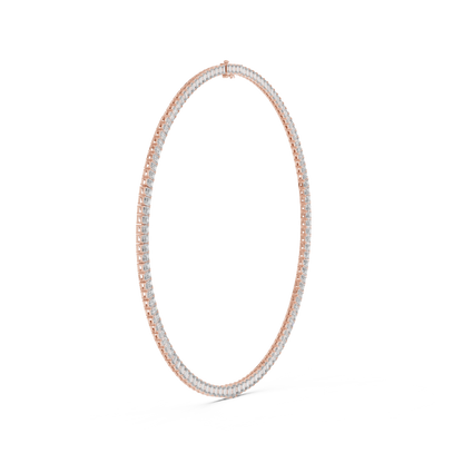 Crownline Diamond Tennis Necklace | Architectural Baguette Design | Ultra Premium Timeless Luxury Creation