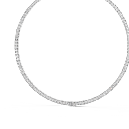 Crownline Diamond Tennis Necklace | Architectural Baguette Design | Ultra Premium Timeless Luxury Creation