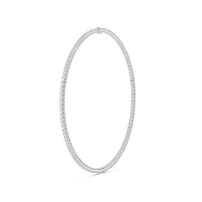 Crownline Diamond Tennis Necklace | Architectural Baguette Design | Ultra Premium Timeless Luxury Creation