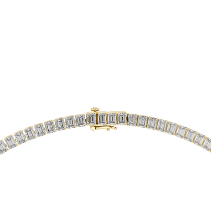 Crownline Diamond Tennis Necklace | Architectural Baguette Design | Ultra Premium Timeless Luxury Creation