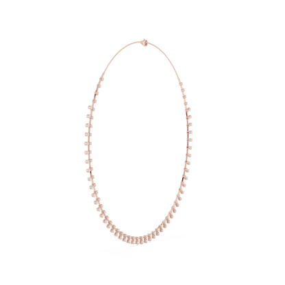 Whispering Radiance Diamond Chain - Pure Silver Fine Art - Elegant Statement Crafted For Modern Royalty