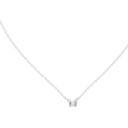 Ultra Minimal Cube | Diamond Gold Rose | Luxury Solitaire Pendant Necklace Collection