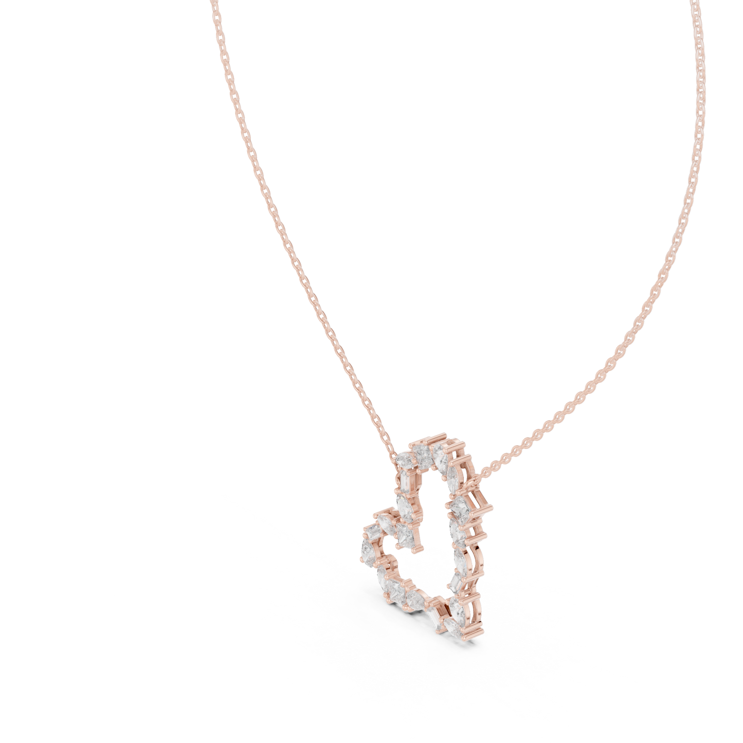 Supreme Heart Diamond | Crafted Love Pendant | Exclusive Fine Jewelry Necklace