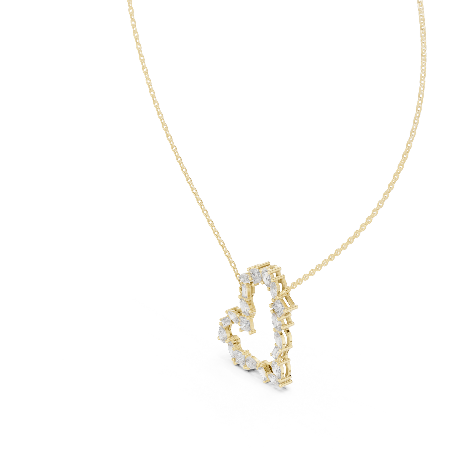 Supreme Heart Diamond | Crafted Love Pendant | Exclusive Fine Jewelry Necklace