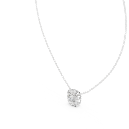 Cushion Halo Diamond Pendant | Luxury Bridal Fine Jewelry | Moissanite  Sparkle For Eternity