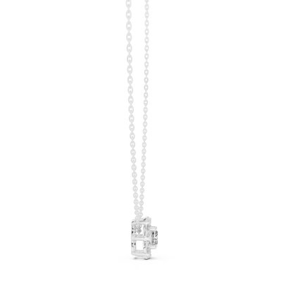 Cushion Halo Diamond Pendant | Luxury Bridal Fine Jewelry | Moissanite  Sparkle For Eternity