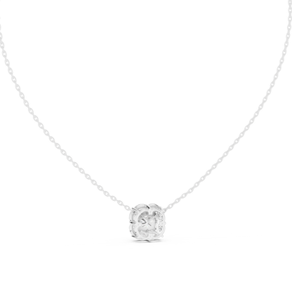 Cushion Halo Diamond Pendant | Luxury Bridal Fine Jewelry | Moissanite  Sparkle For Eternity