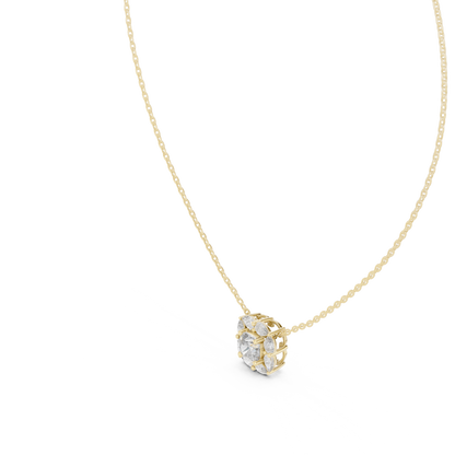 Cushion Halo Diamond Pendant | Luxury Bridal Fine Jewelry | Moissanite  Sparkle For Eternity