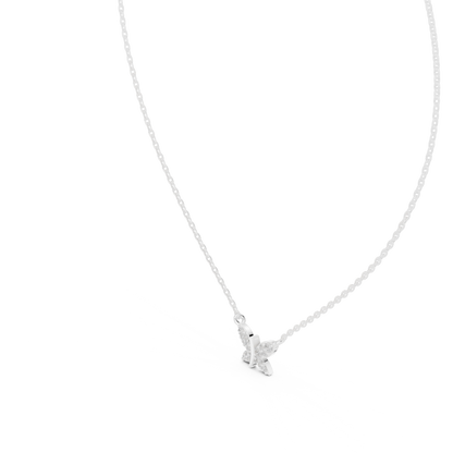 Petite Butterfly Diamond Pendant - Luxury Fine Gold Jewelry - Chic Minimal Everyday Style