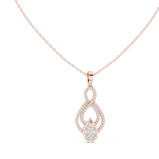 Unmatched brilliance royal charm | Elegant diamond necklace | Perfect symbol of eternal love