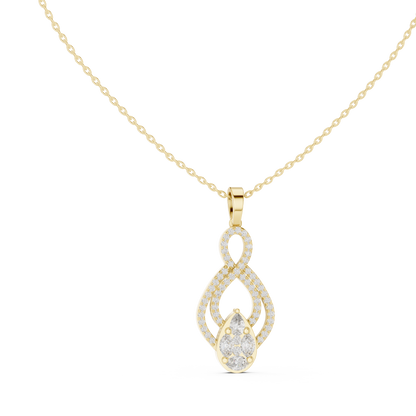 Unmatched brilliance royal charm | Elegant diamond necklace | Perfect symbol of eternal love