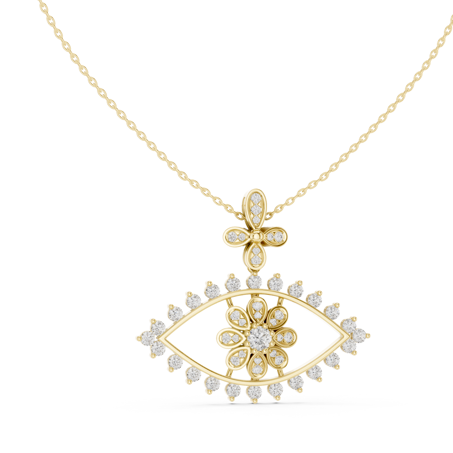Sacred Eye Jewelry - Crafted With Diamonds - Luxury Meets Spiritual Power -Divine Eye Necklace - Symbol Of Strength - Elegance That Guards Forever