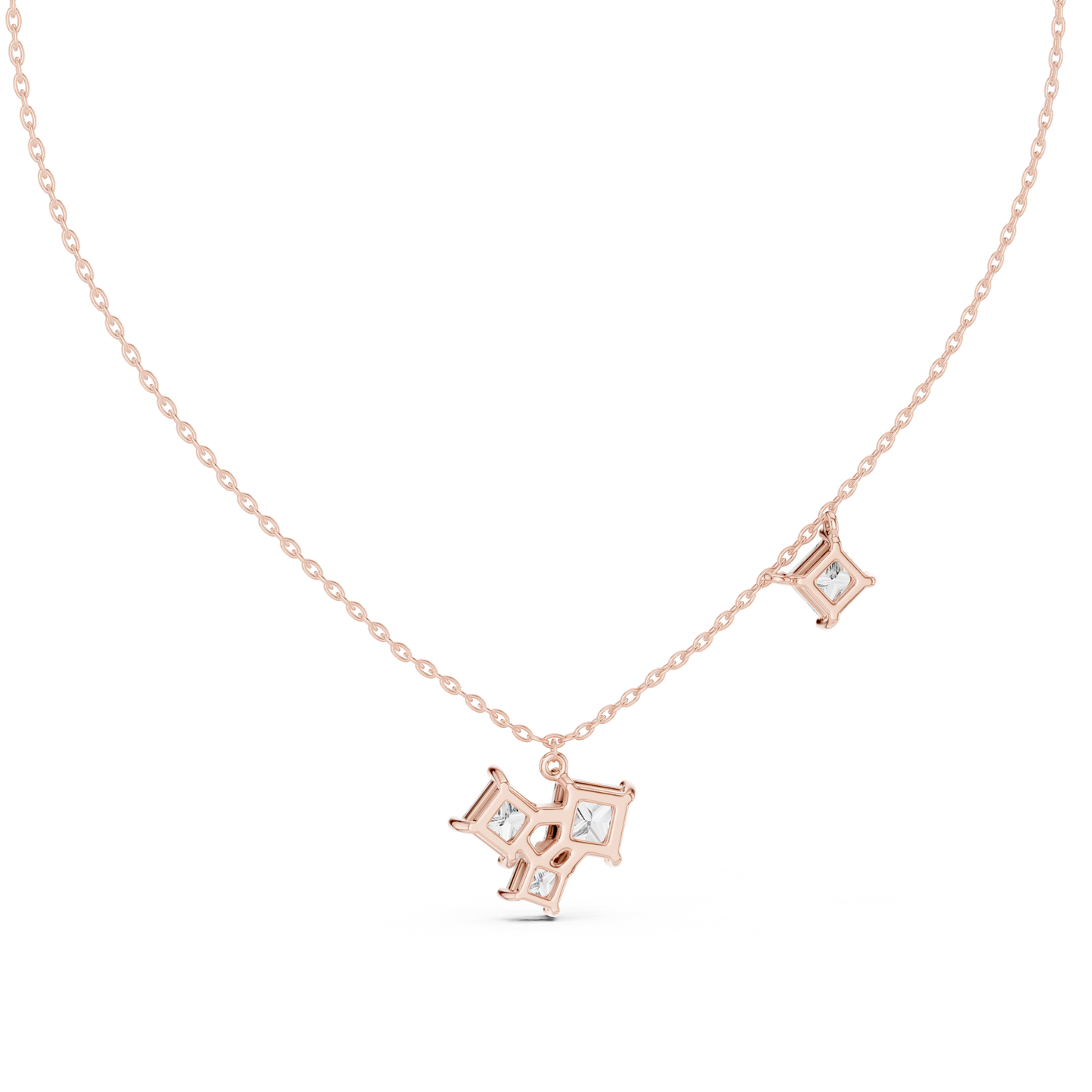 Minimal design maximum brilliance | stunning princess cut diamonds | perfect for modern graceful women