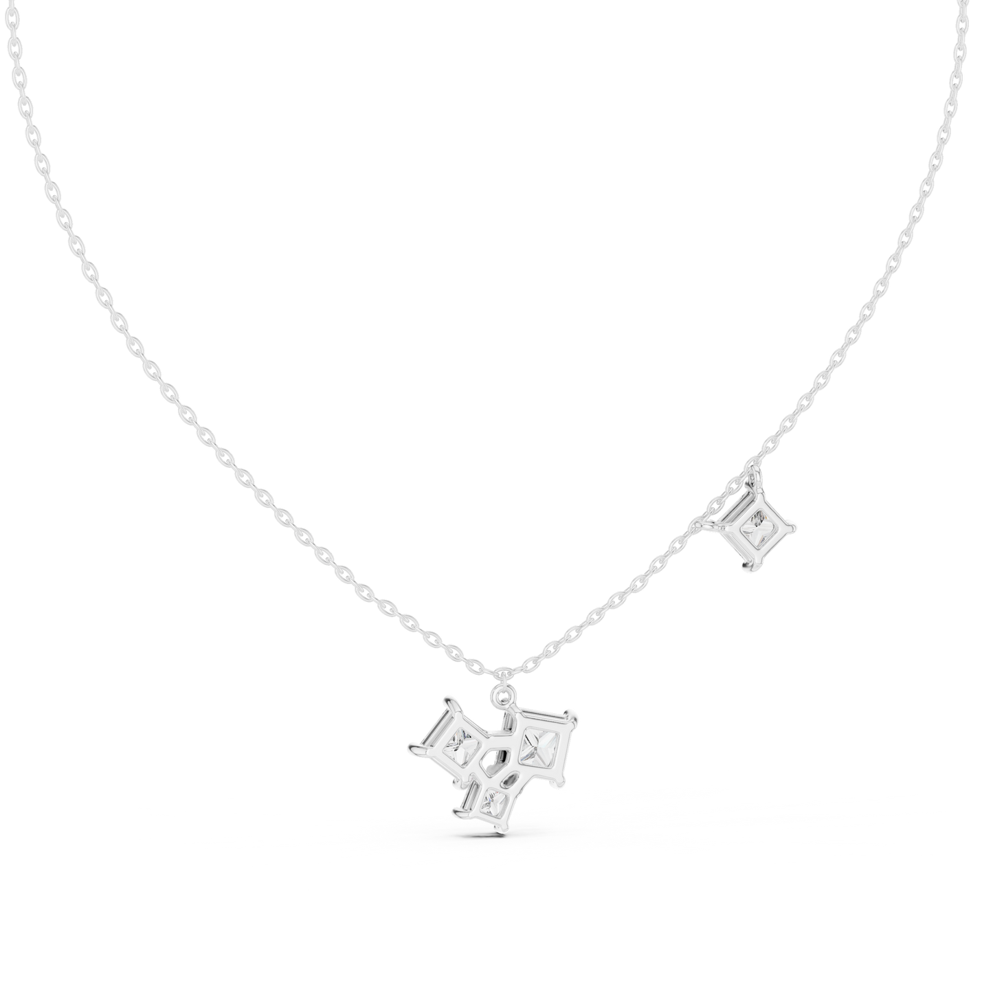 Minimal design maximum brilliance | stunning princess cut diamonds | perfect for modern graceful women