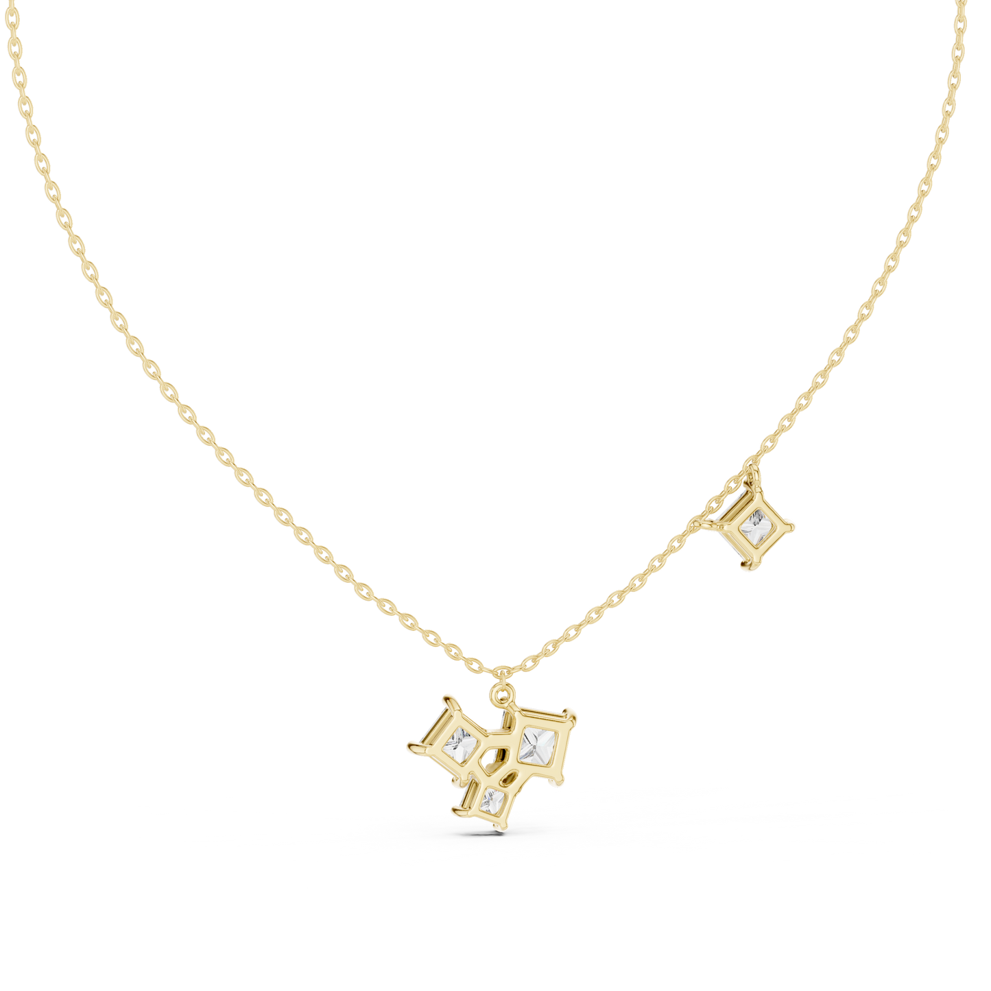 Minimal design maximum brilliance | stunning princess cut diamonds | perfect for modern graceful women