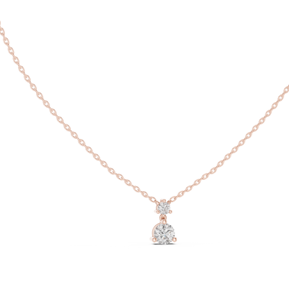 Premium Double Diamond | Drop Pendant Design | Luxury Everyday Fine Jewelry Style