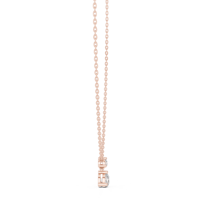 Premium Double Diamond | Drop Pendant Design | Luxury Everyday Fine Jewelry Style