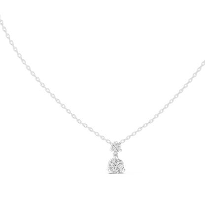 Premium Double Diamond | Drop Pendant Design | Luxury Everyday Fine Jewelry Style