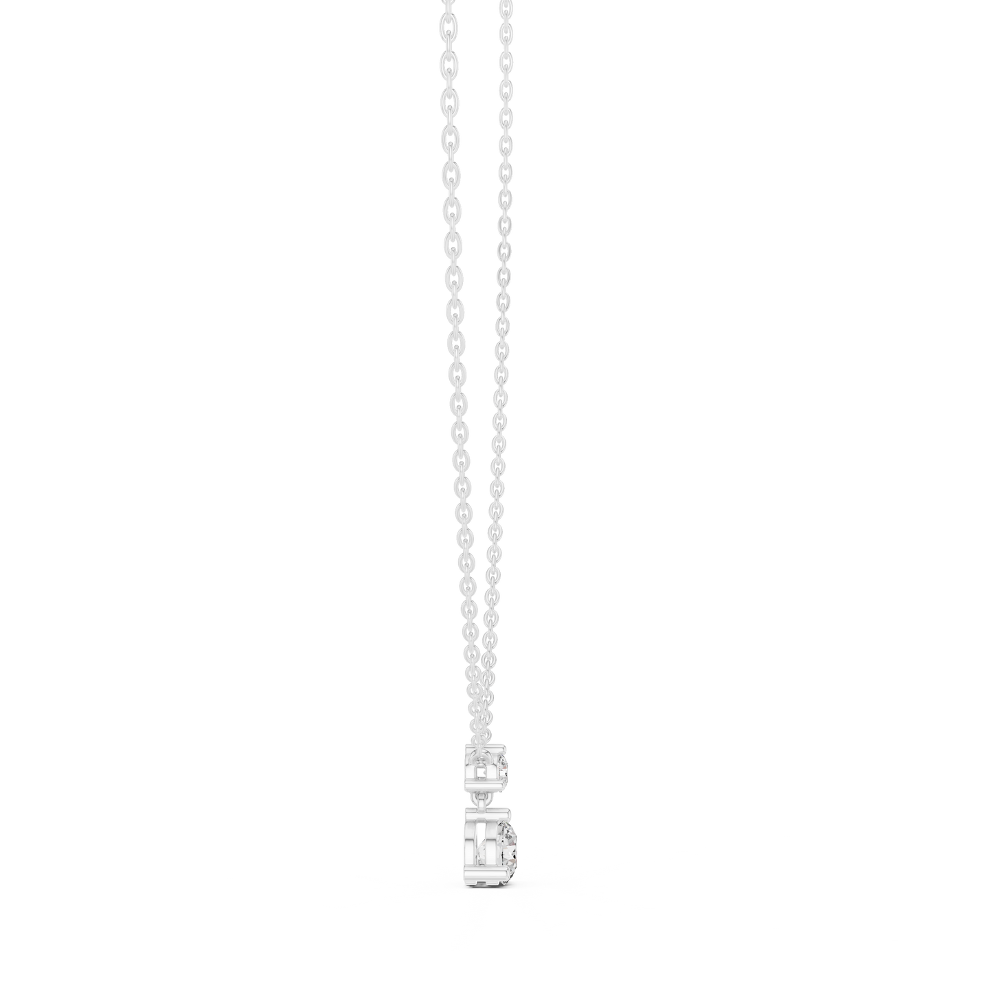 Premium Double Diamond | Drop Pendant Design | Luxury Everyday Fine Jewelry Style