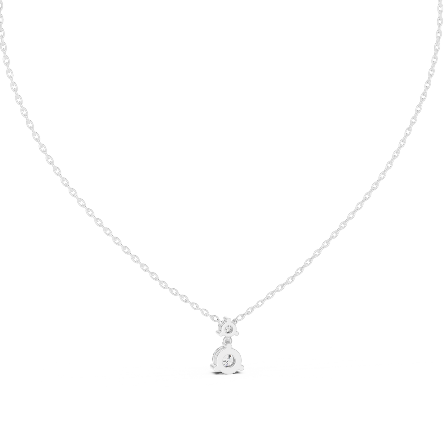 Premium Double Diamond | Drop Pendant Design | Luxury Everyday Fine Jewelry Style