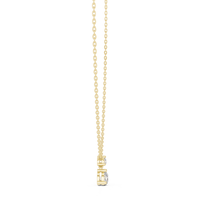 Premium Double Diamond | Drop Pendant Design | Luxury Everyday Fine Jewelry Style