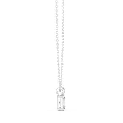 Refined Emerald Pendant | Certified Lab Grown | Gold Necklace Designed For Graceful Style