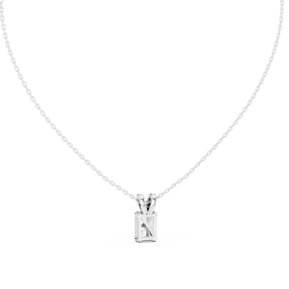 Refined Emerald Pendant | Certified Lab Grown | Gold Necklace Designed For Graceful Style