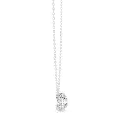 Oval Diamond Halo Pendant | Elegant Gold Necklace | Rare Luxury Sparkle Jewelry Gift