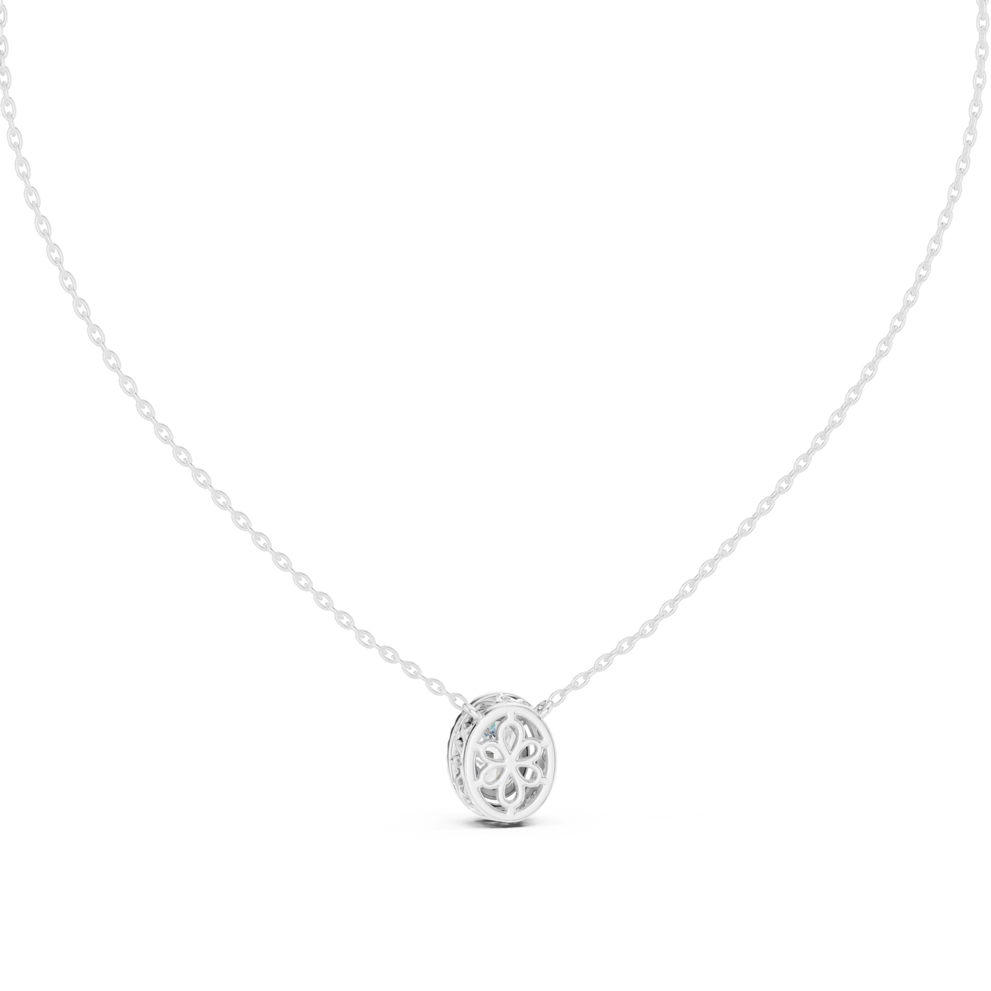 Oval Diamond Halo Pendant | Elegant Gold Necklace | Rare Luxury Sparkle Jewelry Gift