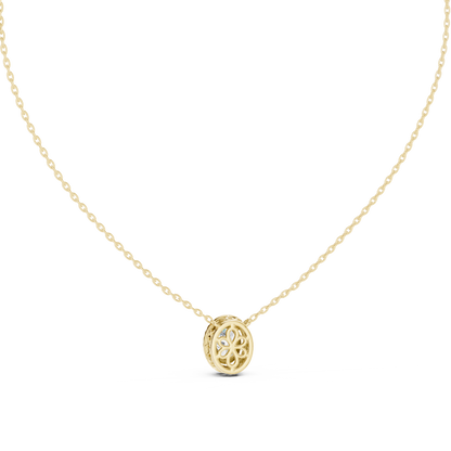 Oval Diamond Halo Pendant | Elegant Gold Necklace | Rare Luxury Sparkle Jewelry Gift