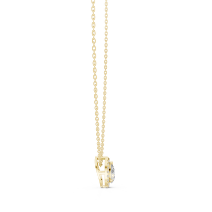 Teardrop Diamond Halo Pendant | Luxury Fine Gold | Elite Bridal Jewelry Masterpiece Design