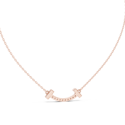 Curved Diamond Bar Pendant Modern Minimal Jewelry Design 925 Sterling Silver Timeless Luxury Necklace