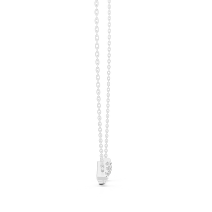 Curved Diamond Bar Pendant Modern Minimal Jewelry Design 925 Sterling Silver Timeless Luxury Necklace