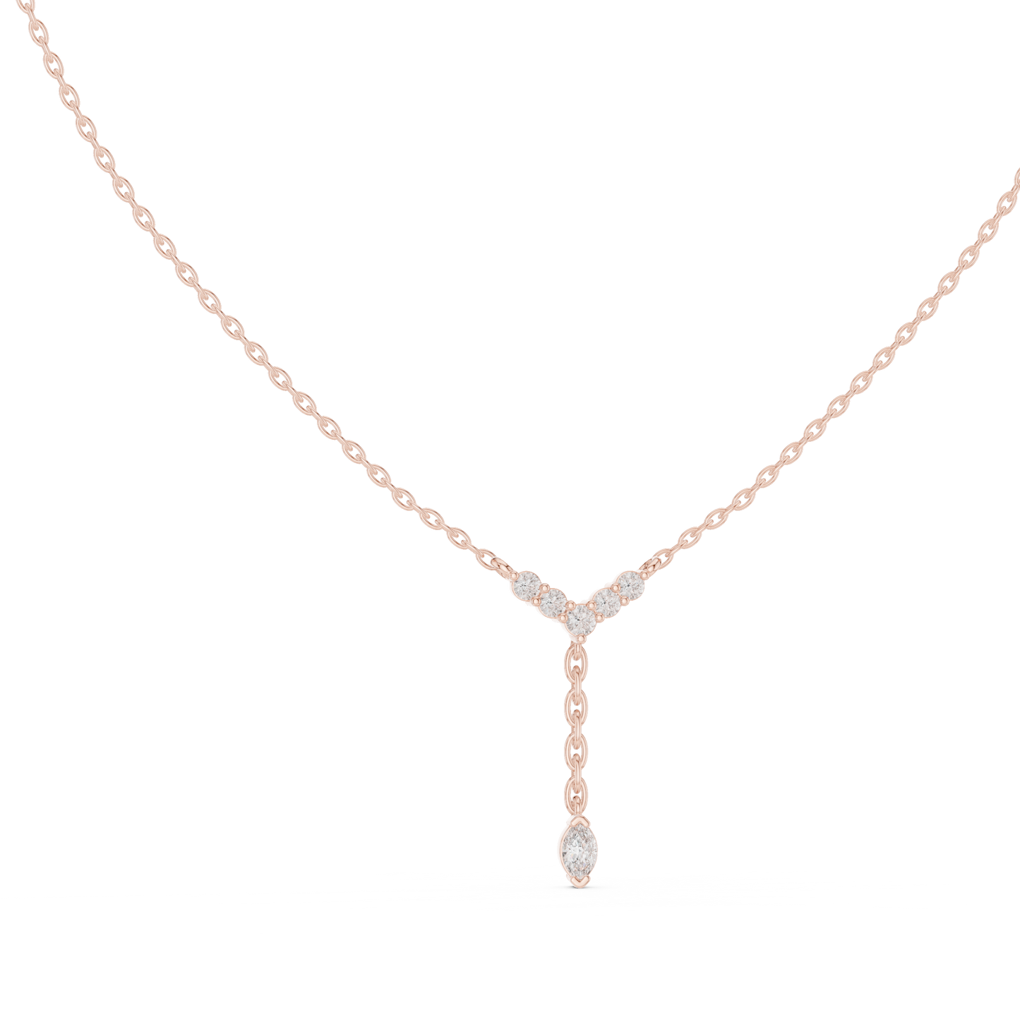 Sophisticated Y Diamond Chain | Graceful Drop Detailing | Luxury Bridal Fine Jewelry Collection