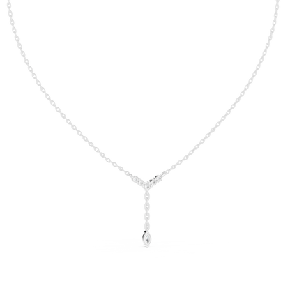 Sophisticated Y Diamond Chain | Graceful Drop Detailing | Luxury Bridal Fine Jewelry Collection