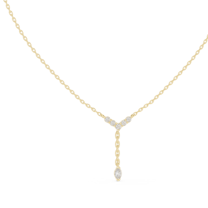 Sophisticated Y Diamond Chain | Graceful Drop Detailing | Luxury Bridal Fine Jewelry Collection