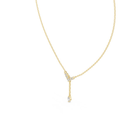 Sophisticated Y Diamond Chain | Graceful Drop Detailing | Luxury Bridal Fine Jewelry Collection