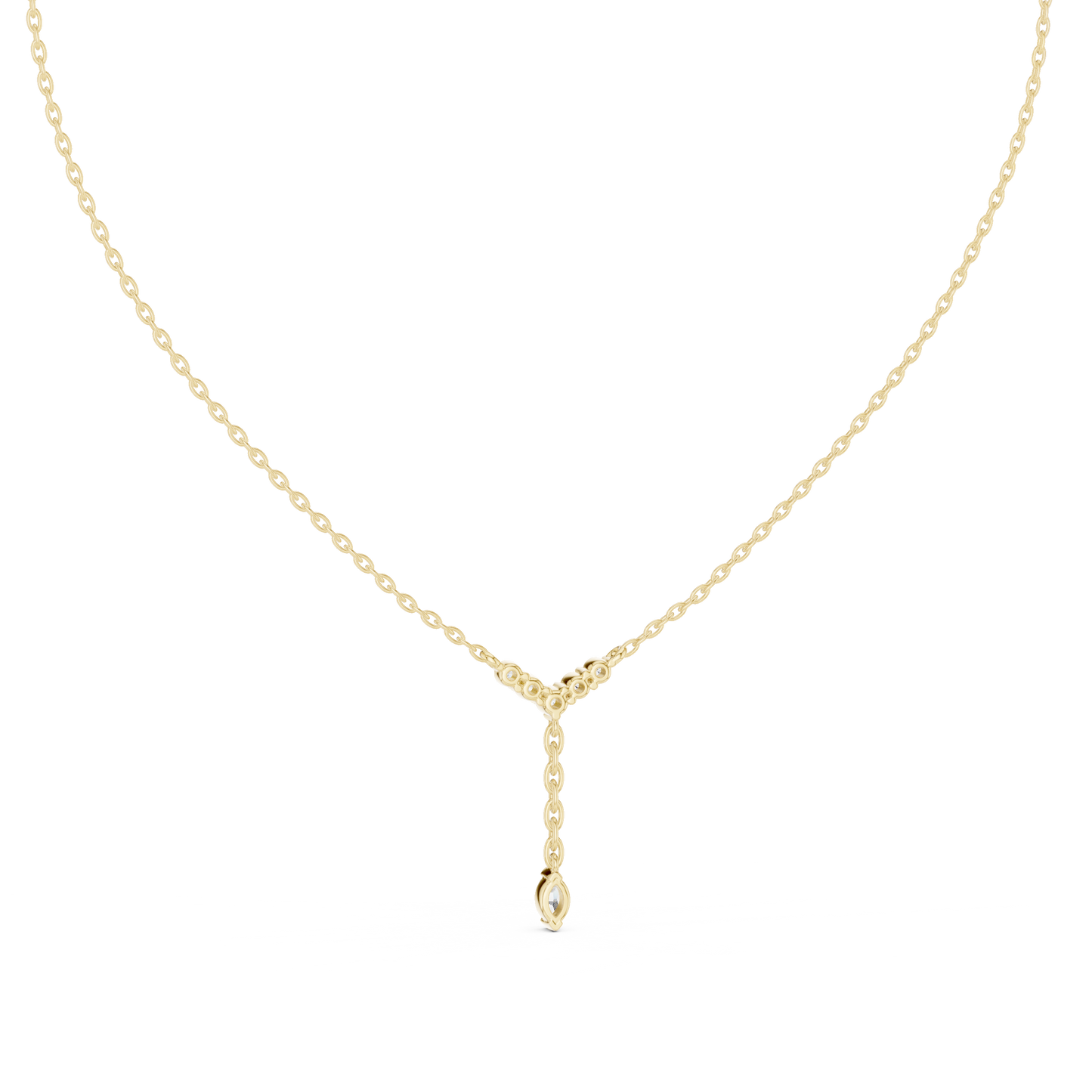 Sophisticated Y Diamond Chain | Graceful Drop Detailing | Luxury Bridal Fine Jewelry Collection