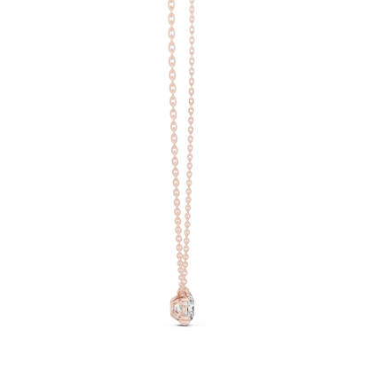 Brilliant Cut Diamond Pendant | Luxury 925 Sterling Silver Chain Necklace | Elegant Minimal Wedding Fine Jewelry