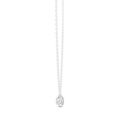 Brilliant Cut Diamond Pendant | Luxury 925 Sterling Silver Chain Necklace | Elegant Minimal Wedding Fine Jewelry