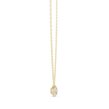 Brilliant Cut Diamond Pendant | Luxury 925 Sterling Silver Chain Necklace | Elegant Minimal Wedding Fine Jewelry