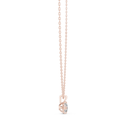 Minimalist Diamond Solitaire Necklace | Handcrafted Silver Chain Jewelry | Timeless Luxury Jewelry For Her