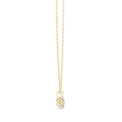 Minimalist Diamond Solitaire Necklace | Handcrafted Silver Chain Jewelry | Timeless Luxury Jewelry For Her