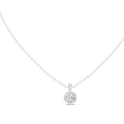 Pure diamond pendant masterpiece - designed for graceful beauty - that defines love strength forever
