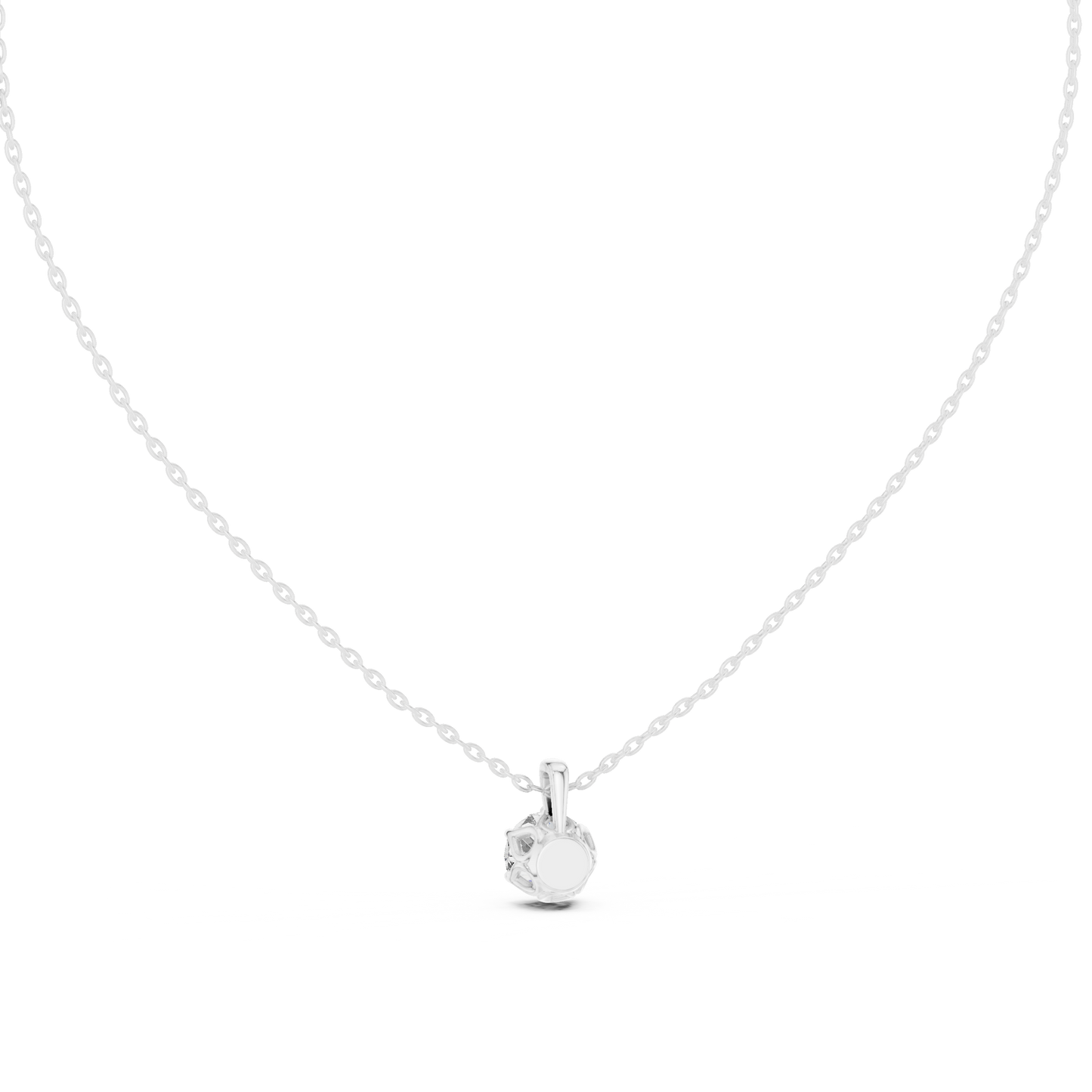 Pure diamond pendant masterpiece - designed for graceful beauty - that defines love strength forever