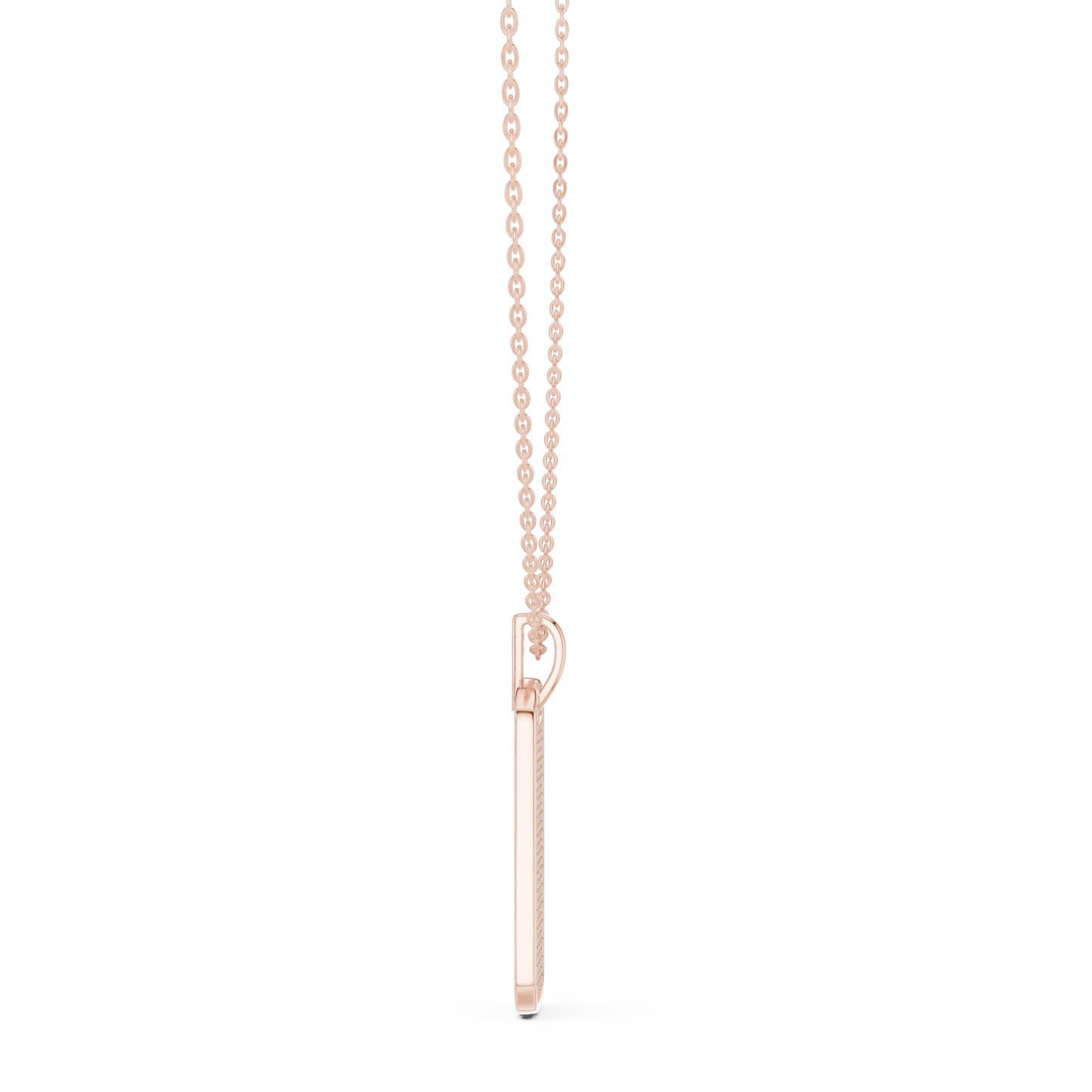 Exquisite Diamond Tag Pendant | Flawless Gold Metal Shine | Pure Luxury With Bold Identity