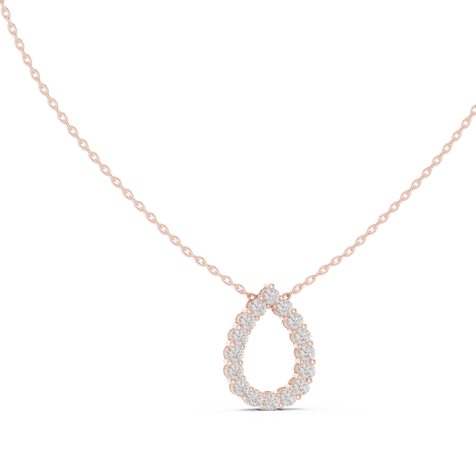 Eternal Teardrop of Diamond Majesty - The Signature of Timeless Brilliance - A Masterpiece of Radiant Luxury