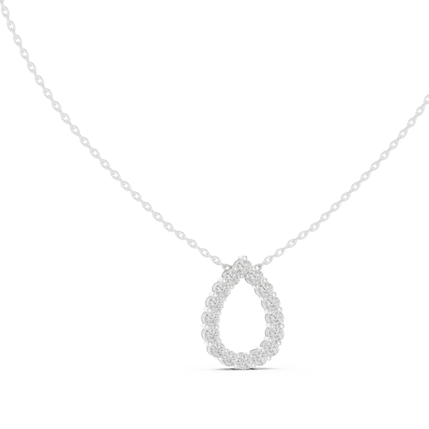 Eternal Teardrop of Diamond Majesty - The Signature of Timeless Brilliance - A Masterpiece of Radiant Luxury