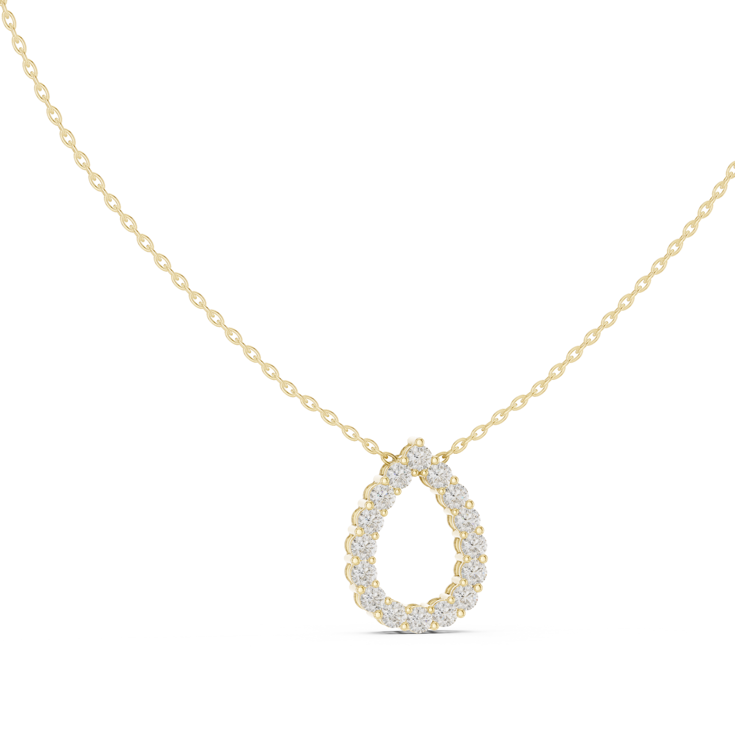 Eternal Teardrop of Diamond Majesty - The Signature of Timeless Brilliance - A Masterpiece of Radiant Luxury